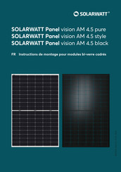 SOLARWATT Panel vision AM 4.5 Instructions De Montage