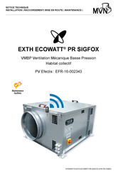 MVN EXTH ECOWATT PR SIGFOX 22 Notice Technique