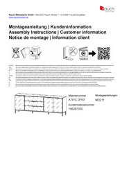 Rauch A791C.0FK3 Notice De Montage