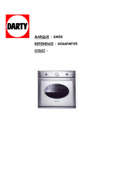 Smeg SO66PMFX5 Mode D'emploi