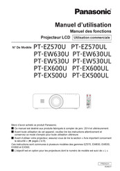 Panasonic PT-EZ570U Manuel D'utilisation