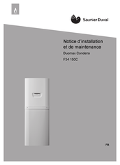 Saunier Duval F34 150C Notice D'installation Et De Maintenance