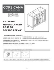 Foremost CORSICANA CNAGV4822 Instructions De Montage