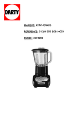 KitchenAid ARTISAN KSB 555 EOB Instructions