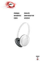 Philips Flite SHB4405WT/00 Mode D'emploi