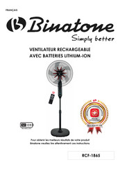 Binatone RCF-1865 Mode D'emploi