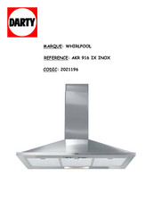 Whirlpool AKR 916 IX INOX Mode D'emploi