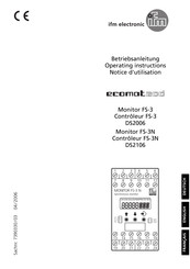 IFM Electronic ecomat 200 FS-3 Notice D'utilisation