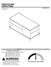 Ameriwood HOME 6899222COM Instructions De Montage