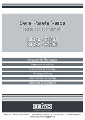 Samo Parete Vasca B1390 Instructions De Montage