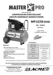 Master Pro 104219 Notice D'emploi