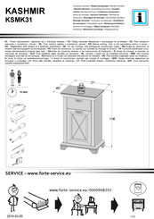 Forte KASHMIR KSMK31 Notice De Montage