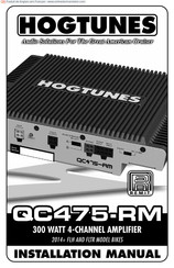 Hogtunes QC475-RM Manuel D'installation