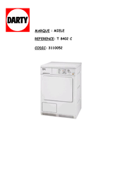 Miele SOFTTRONIC T 8402 C Mode D'emploi