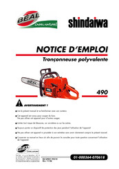 Shindaiwa 69021-94310 Notice D'emploi