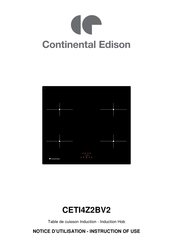 CONTINENTAL EDISON CETI4Z2BV2 Notice D'utilisation