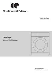 CONTINENTAL EDISON CELL812W8 Manuel D'utilisation