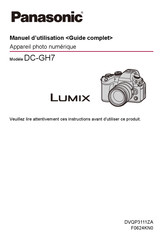 Panasonic LUMIX DC-GH7 Manuel D'utilisation