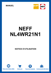 NEFF NL4WR21 1 Série Manuel D'utilisation Et Notice D'installation