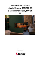 Faber e-MatriX mood 800/500 RD Manuel D'installation