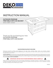 DEKO LIVING COB10004 Manuel D'instructions