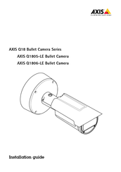 Axis Q1805-LE Guide D'installation