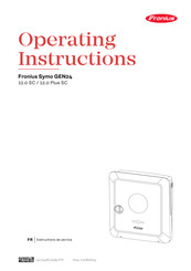 Fronius Symo GEN24 12.0 kW SC Instructions De Service