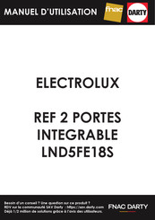 Electrolux LND5FE18S Notice D'utilisation