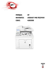 HP LaserJet Ultra MFP M227FDN Guide De L'utilisateur