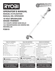 Ryobi P20019 Manuel D'utilisation