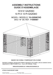 Apex Garden 71590067 Guide D'assemblage