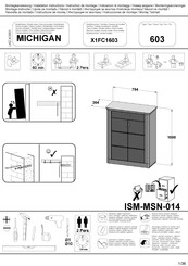 MID.YOU MICHIGAN X1FC1603 Instructions De Montage