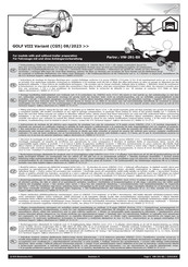 ECS Electronics VW-291-BX Instructions De Montage