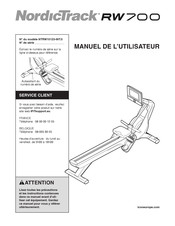 Nordictrack NTRW15123-INT.0 Manuel De L'utilisateur