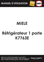 Miele K 7763 E Mode D'emploi