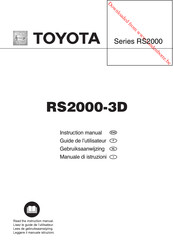 Toyota RS2000-3D Guide De L'utilisateur