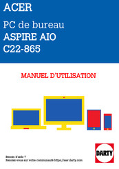 Acer ASPIRE AIO C22-865 Manuel D'utilisation