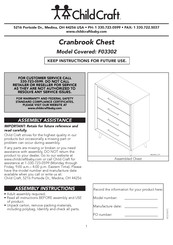 ChildCraft Cranbrook Chest F03302 Manuel D'instructions