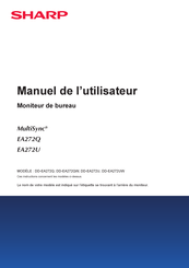 Sharp DD-EA272Q Manuel De L'utilisateur