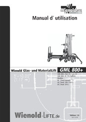 Wienold Lifte GML 800+ Manuel D'utilisation