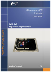 KW-Generator KWG-DVR Mode D'emploi