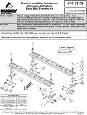 Husky 33139 Instructions D'assemblage, D'installation, De Fonctionnement Et D'entretien