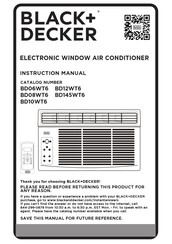 Black & Decker BD08WT6 Manuel D'instructions