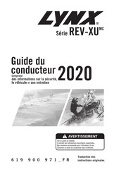 Lynx REV-XU 2020 Serie Guide Du Conducteur