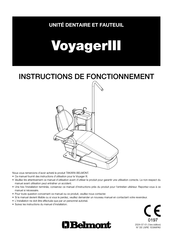 Belmont VoyagerIII Instructions De Fonctionnement