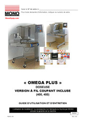 Mono OMEGA PLUS 400 Guide D'utilisation Et D'entretien