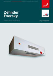 Zehnder Eversky 750 Manuel D'installation, D'entretien Et D'utilisation