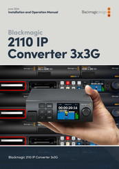 Blackmagic Design Blackmagic 2110 IP Manuel D'installation Et D'utilisation