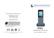 Grandstream Networks WP826 Guide D'installation Rapide