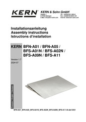 KERN BFN-A01 Instructions D'installation